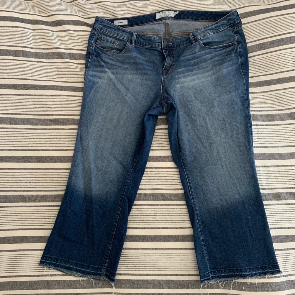 Torrid Cropped Flare Jeans